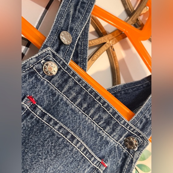 Kids Denim Overalls with Tool Design - Picture 2 of 5